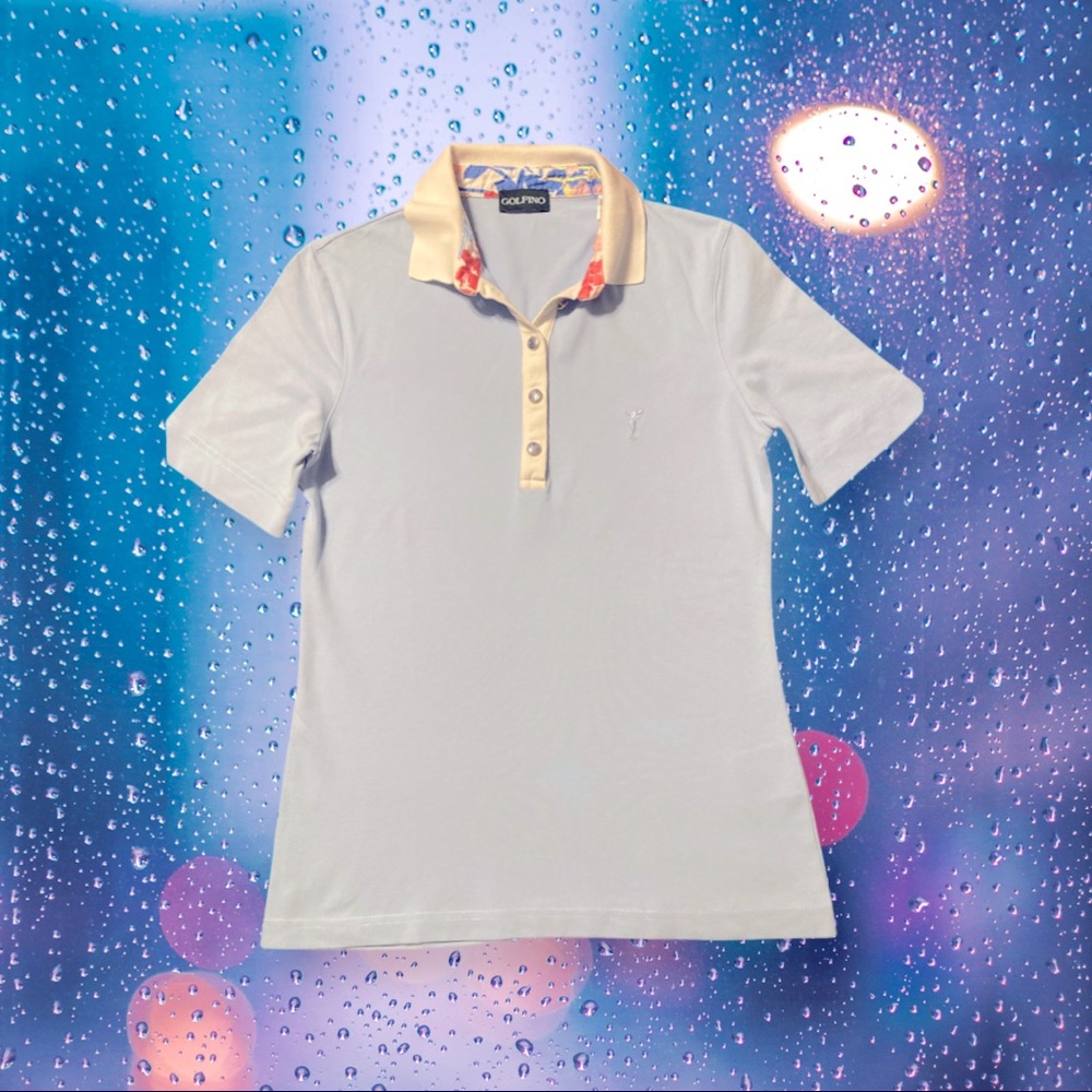 Golfino Short-Sleeve Unisex Polo; Light Blue